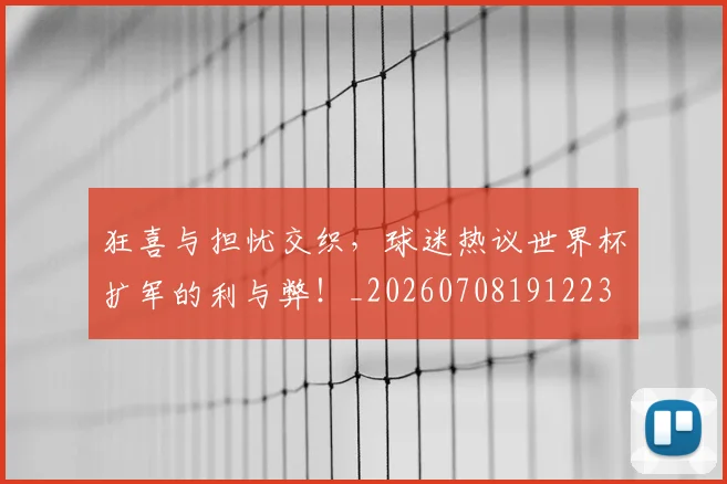 狂喜与担忧交织，球迷热议世界杯扩军的利与弊！_20260708191223