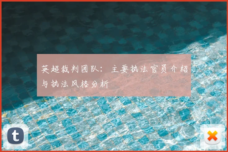 英超裁判团队：主要执法官员介绍与执法风格分析